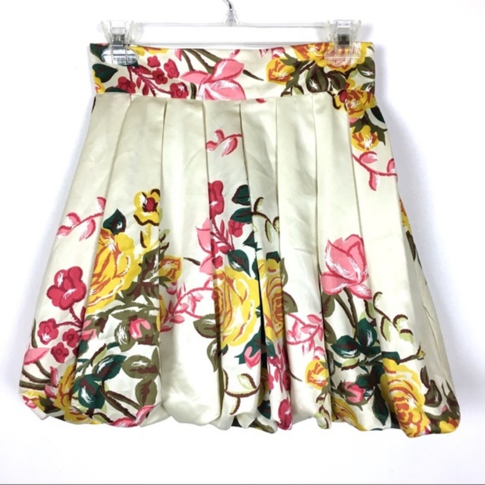 🌺5•4•$25 Forever 21 XXI Bubble Skirt Floral Pink